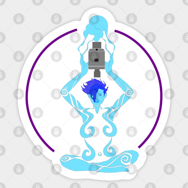 zen vape Sticker by moonmorph